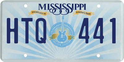 MS license plate HTQ441
