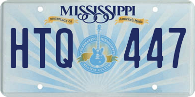 MS license plate HTQ447