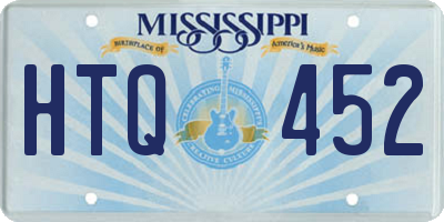 MS license plate HTQ452