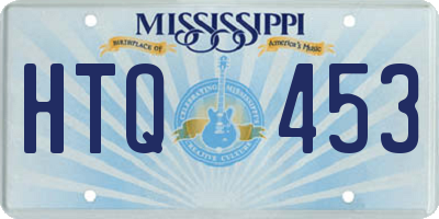 MS license plate HTQ453