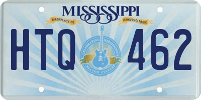 MS license plate HTQ462