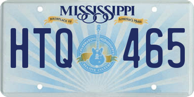 MS license plate HTQ465