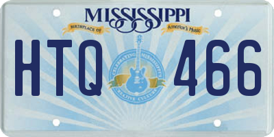 MS license plate HTQ466