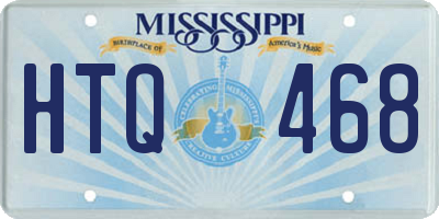 MS license plate HTQ468