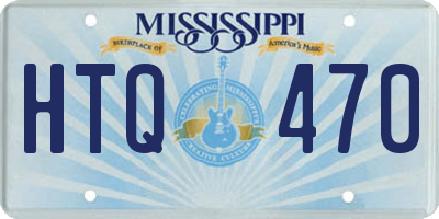 MS license plate HTQ470
