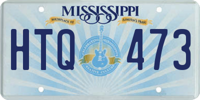 MS license plate HTQ473