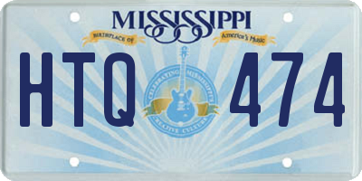 MS license plate HTQ474