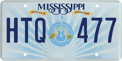 MS license plate HTQ477