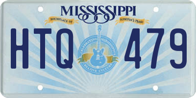 MS license plate HTQ479