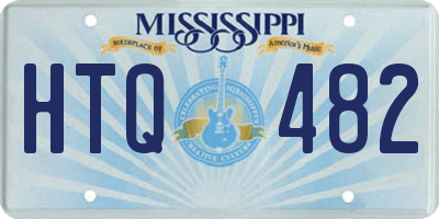 MS license plate HTQ482