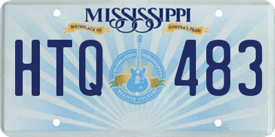 MS license plate HTQ483