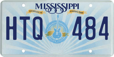 MS license plate HTQ484