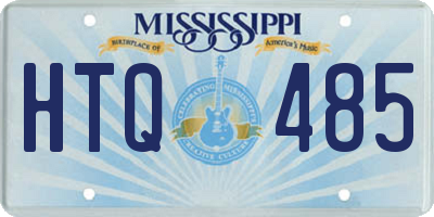 MS license plate HTQ485