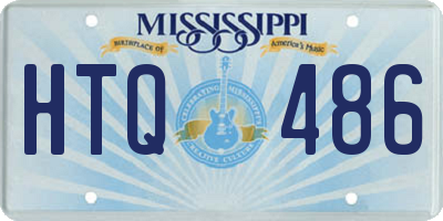 MS license plate HTQ486