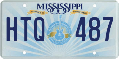 MS license plate HTQ487