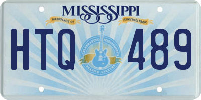 MS license plate HTQ489