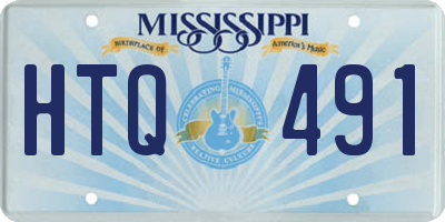 MS license plate HTQ491