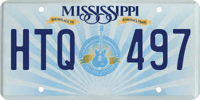 MS license plate HTQ497