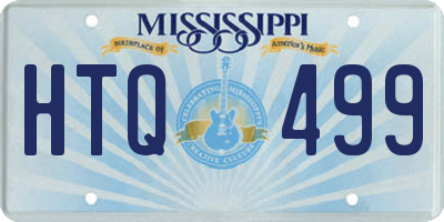 MS license plate HTQ499