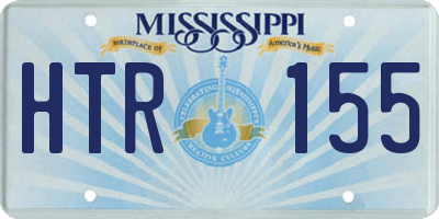 MS license plate HTR155