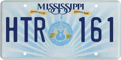 MS license plate HTR161