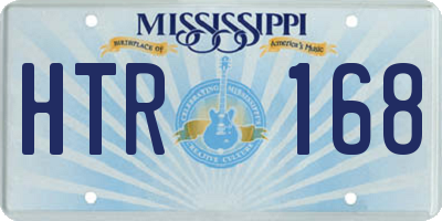 MS license plate HTR168