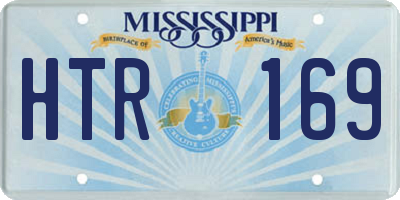 MS license plate HTR169