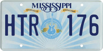 MS license plate HTR176