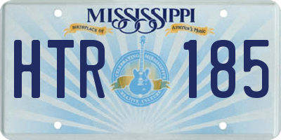 MS license plate HTR185