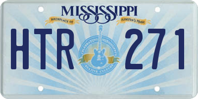 MS license plate HTR271