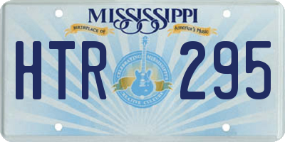MS license plate HTR295