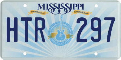 MS license plate HTR297