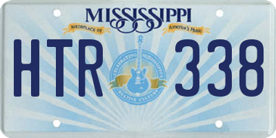 MS license plate HTR338