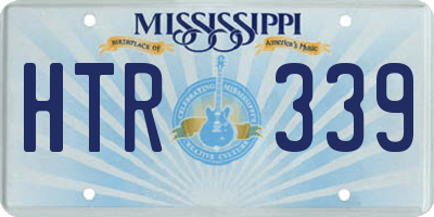 MS license plate HTR339