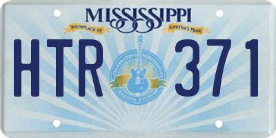 MS license plate HTR371