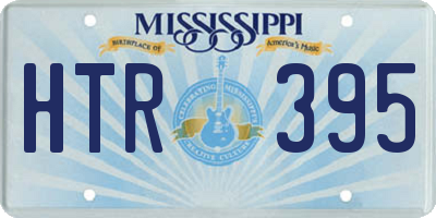 MS license plate HTR395