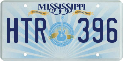 MS license plate HTR396