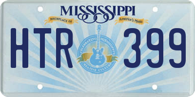 MS license plate HTR399