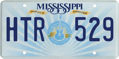 MS license plate HTR529