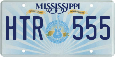 MS license plate HTR555