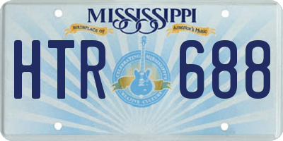 MS license plate HTR688