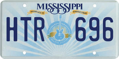MS license plate HTR696