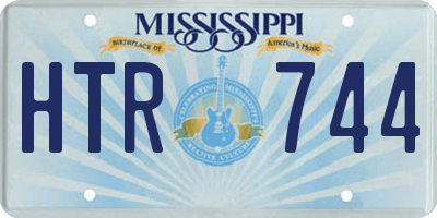 MS license plate HTR744
