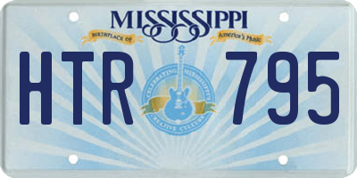 MS license plate HTR795