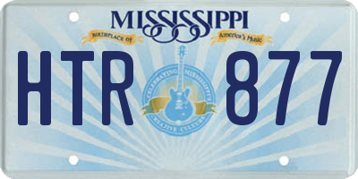 MS license plate HTR877