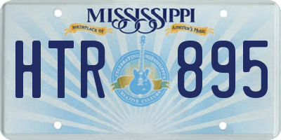 MS license plate HTR895