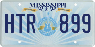 MS license plate HTR899