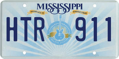MS license plate HTR911