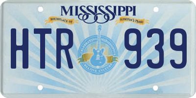 MS license plate HTR939