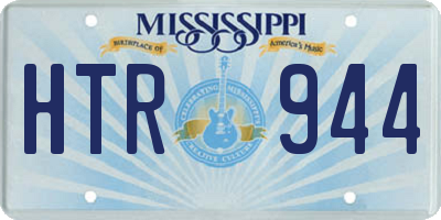 MS license plate HTR944